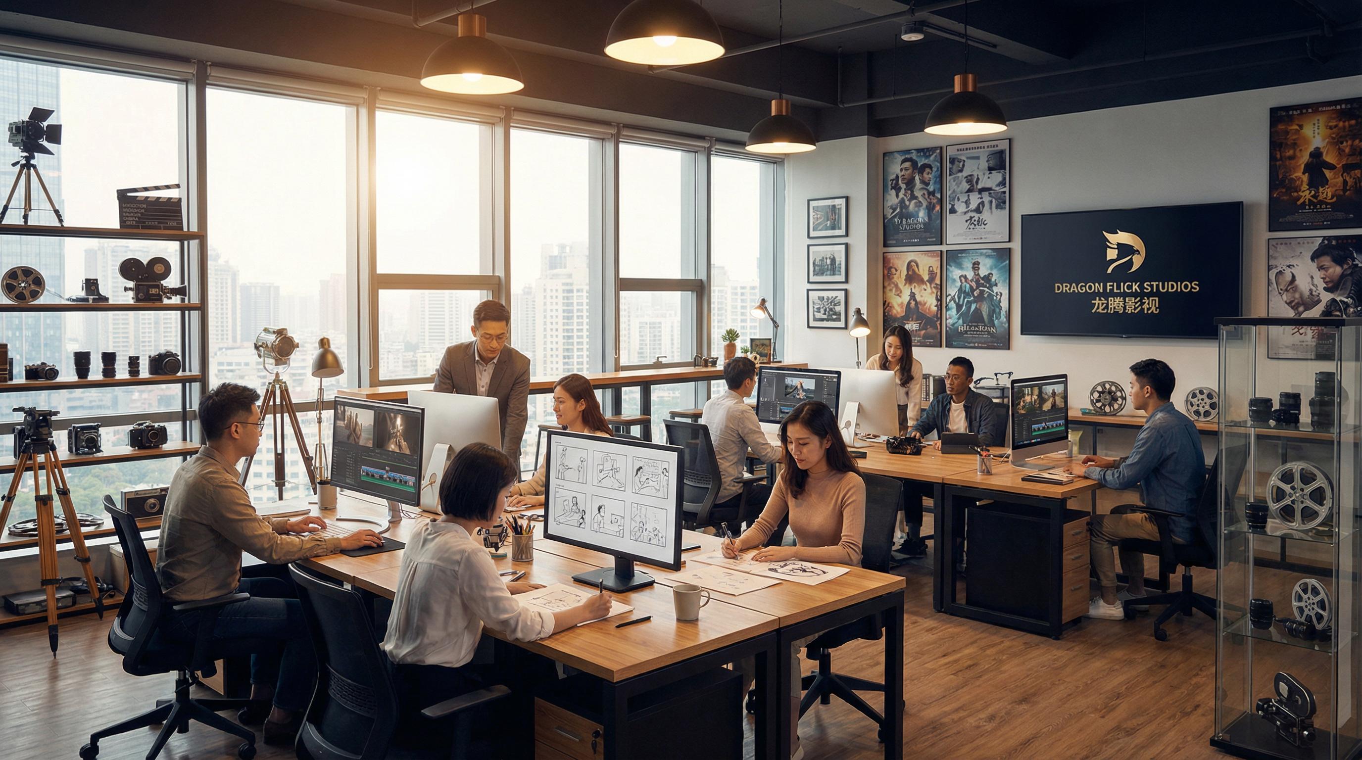 暴走黑料影视传媒公司办公室